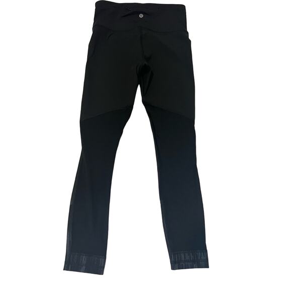 Lululemon All You Need Tights in Scratch Match Black, size 4 - Picture 2 of 5